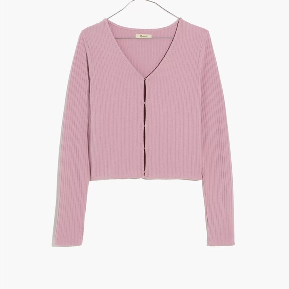NWT Size XL Madewell Ribbed Cropped Cardigan - Picture 4 of 8